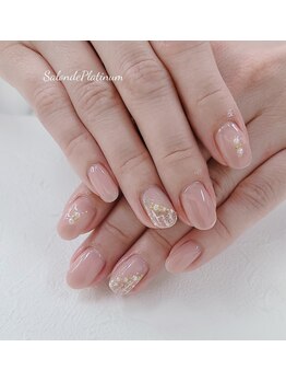 ネイル秋冬/ツィードネイル