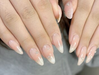 ルジェンドネイル(lugend nail)の写真/オフィスOKな上品ちゅるん♪≪ワンカラー￥4500/定額￥6000～≫フィルイン×パラジェルで自爪に優しい◎