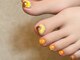 カリネイル(Calli nail)の写真/普段nailが出来ない方や派手なデザインもフットなら思い切り楽しめる!Calli nailでトレンド感のある足元へ