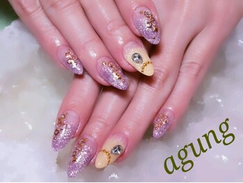 アグン(agung)/ネックレスデザインネイル