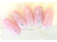 カロ スリムアンドビューティー(caro)/ふんわりフラワーネイル