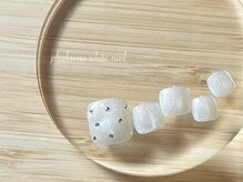 ファレノホワイト/定額ネイル/フィルイン　夏