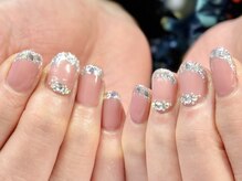 ディースタイル ネイルスタジオ(d-style)/【ハンド】ガラスフレンチ