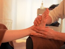 今日の足ツボ/足つぼ施術の様子