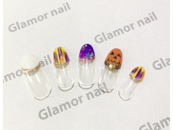 グラマーネイル(Glamor nail)/ハロウィン☆定額ネイル¥6500