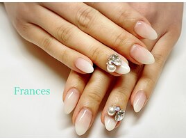 白グラデ×３Ｄスワロ