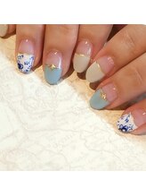 ルクール(Le Coeur)/陶器のようなフラワーネイル☆