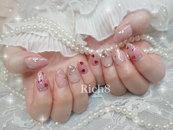 ネイルアンドまつげエクステ リッチエイト 原宿店(Rich8)/ラブリーフラッシュネイル