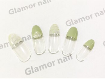 グラマーネイル(Glamor nail)/定額ブロックフレンチ¥6800