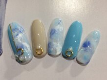 ネイルサロン リリオ(Nail Salon Ririo)/ブルーマーブルネイル