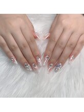 ヘブン ネイル 鶯谷(HEAVEN Nail)/オーロラビジューネイル