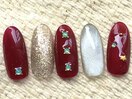 クリスマスネイル　¥8250