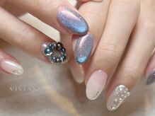 ヴィヴィアン ネイル(Vivian nail)/ブルー　オーロラ　マグネット