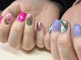 クリスマスネイル