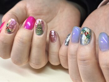 アルシエロ(al cielo)/クリスマスネイル