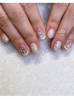 ウロネイルズ(ulo nails)/春色フレンチと立体デザイン