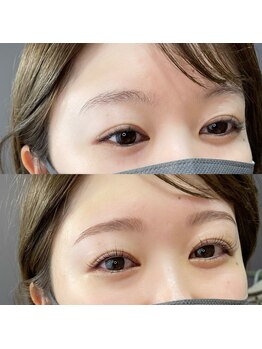 セレーノ(seReno)の写真/1万人以上施術実績有◆似合わせデザインのスペシャリストが今すぐ垢抜け顔を実現*HBL+パリジェンヌ¥13000