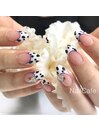 冬春★ダルメシアン柄ネイル