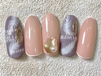 レイネイル 岐阜茜部店(RAY NAIL)/ナチュラルフェザーネイル