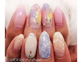 水滴ｘカラフルマーブル