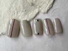 アイネイルズ 梅田店(I nails)/ワンカラーラインスタッズ