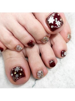 エンヴィ(ENVY)/冬のフットネイル