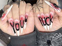 サンサンイチ 関内店(331)/蜘蛛×英文字ネイル