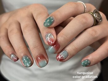 ルカ 原宿(lux)/ターコイズネイル