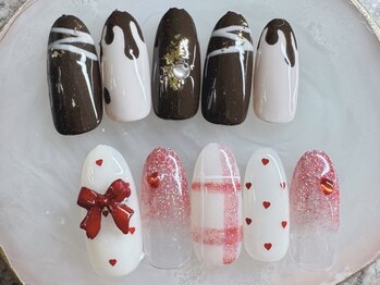 リリー 旭川三番館店(Lilly)の写真/【パラジェル取扱店】自爪を削らない丁寧な施術★選べる定額デザインはネイルが初めての方にもおすすめ♪