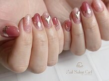 シエル バイ アンテリジャン(Ciel By Antellijan)/うるみキラキラハートネイル