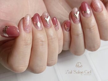 シエル バイ アンテリジャン(Ciel By Antellijan)/うるみキラキラハートネイル