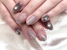 エムエムドットネイル(mm.nail)/【持込120】ネイビーミラーグラ