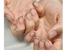 クリア(Clear)/ラメフレンチ