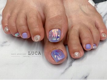 ネイルアトリエルカ(nail atelier LUCA)/W-909 大人可愛い氷ネイル