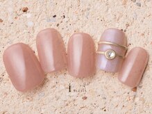アイネイルズ 町田店(I nails)/桃色ミラーリングネイル7980円