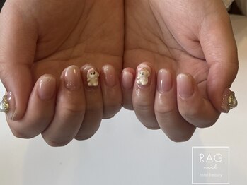ラグ ネイル(RAG nail)/わんちゃんネイル/犬ネイル
