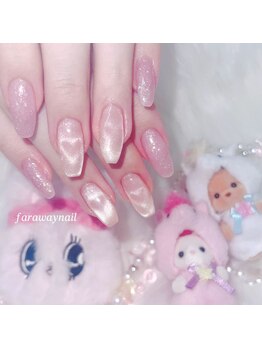 ファラウェイネイル(Faraway nail)/ピンクなハートマグネット☆