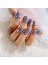 ローズクレア(Rose Crea)/星屑ネイル