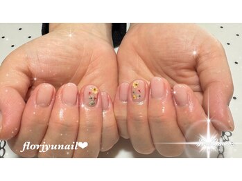 フロージュ ネイル(florjyu nail)/ドライフラワーnail