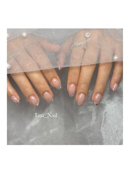 ロア ネイル(Loa_Nail)/ガラスフレンチ
