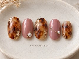べっ甲×くすみローズ