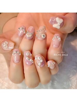 リッシュ ドゥ(RICHE deux)/冬ライブ推しピンクネイル！