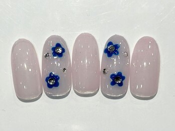 イヴ 新浦安店(Eve)/手描きフラワーくすみカラー