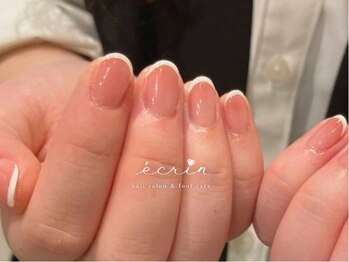 エクラン(ecrin)の写真/【丁寧×低価格】オフィスに馴染むうる艶ワンカラー/じゅわっとジェルグラデが¥5500☆パラジェル使用