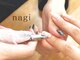 ナギ 一番町店(nagi)の写真/ケアのみのご来店も大歓迎◆ニッパーを使った丁寧なケアでさっぱりきれい♪nagiは全メニューに美爪ケア付！
