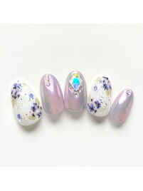 パープル　オーロラ　生花