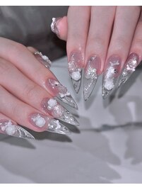 薔薇ネイル
