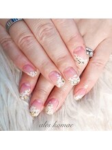 アレス 狛江店(ales)/手書きフラワーネイル☆11000yen