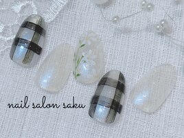 フラワー×チェック¥8800