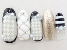 ネイリックス アヴェニール(NAILX avenir)/千鳥柄ネイル